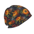 thumbnail image 2 of KLL Sunflowers Winter Fall Beanie Knit Hats for Men & Women - Warm & Soft Stylish Toboggan Caps for Cold Weather, 2 of 6