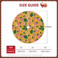 thumbnail image 2 of Zufioo Strawberry Print Imitation linen Christmas Tree Skirt Hemming Style for Christmas Tree Christmas Party Home Decorations-36", 2 of 6