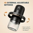 thumbnail image 6 of Portable Battery Powered Burr Coffee Grinder with 40 Adjustable Settings & 35g Capacity, 1800mAh Rechargeable Coffee Bean Grinder with Conical Ceramic Burr, for Travel, Camping, Office, Espresso, etc, 6 of 14