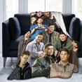 thumbnail image 1 of Blanket Jensen Ackles Soft and Comfortable Wool Fleece Throw Blankets for Sofa Office car Camping Yoga Travel Home Decoration Cozy Plush Beach Blanket Gift 80"x60", 1 of 7