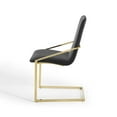 thumbnail image 6 of Side Dining Chair, Velvet, Metal Steel, Gold Black, Modern Contemporary Urban Design, Kitchen Room Cafe Bistro Restaurant Hospitality, 6 of 9