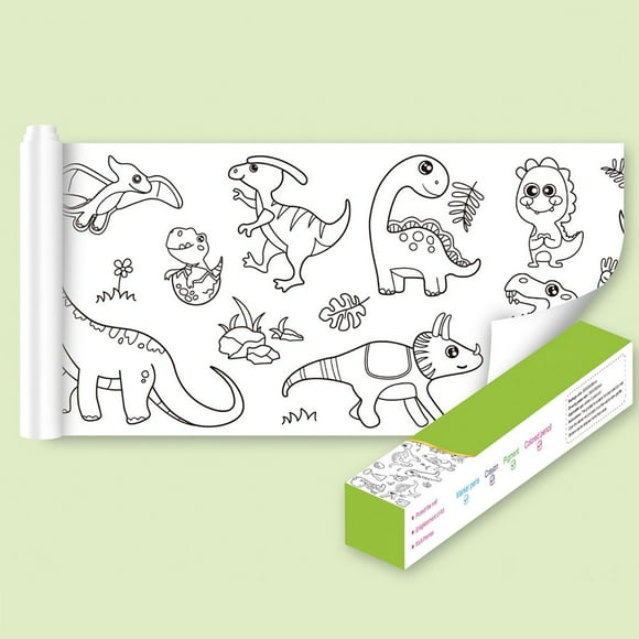 Children‘s Drawing Roll Stickable Doodle Scroll Coloring Drawing Paperfor kids DIY Painting Drawing Paper Roll Drawing Pad for Kids Early Educational Toys for Toddlers -118*11.8 inch
