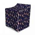 thumbnail image 1 of Giraffe Washer Cover, Pattern with Funny Animals on Night Sky, Waterproof Dustproof Decorative Fabric, 29" x 28" x 40", Dark Orange Navy Blue, by Ambesonne, 1 of 3