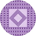 thumbnail image 1 of Ahgly Company Machine Washable Indoor Round Transitional Blossom Pink Area Rugs, 3' Round, 1 of 7