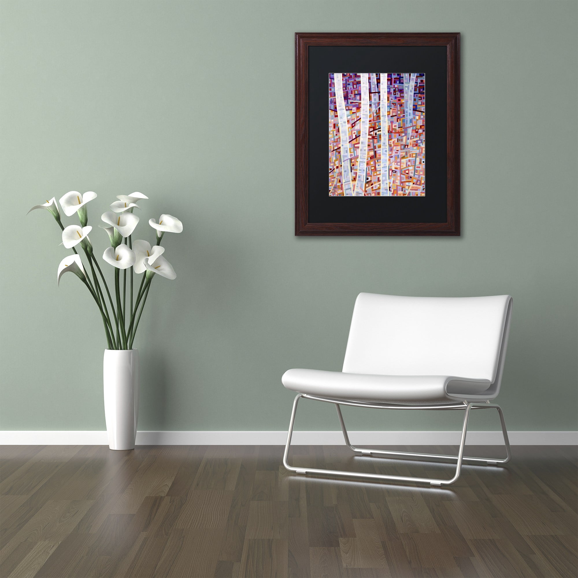 Mandy Budan 'Incandescence' Black Matted Framed Art