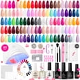 thumbnail image 1 of Kit de esmaltes de uñas en gel Beetles UV Light, 85 unidades con 55 colores, 1 of 6
