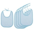 thumbnail image 2 of Baberos Impermeables para Niños perfecl 5 piezas Delantal de Tela Lavable azul 29 * 22 cm, 2 of 8