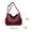 Wine, variant on Xfvqtps Womens Crossbody Bag Large Capacity Multi Compartment Fashion Soft Leather All-Matched PU Shoulder Bags Black