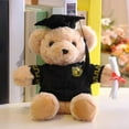 thumbnail image 6 of Aodebiao Bear with Graduation Cap Toys Class of 2025 Plush Stuffed Teddy Bear Animal Dog Cap and Gown with Greeting Card and Bag for Graduation Day Gift, 6 of 9