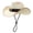 Beige, variant on Unisex Adjustable Drawstring Straw Bucket Hat, Breathable Lightweight Sun Cap, All Season Fashion Outdoor Leisure Headwear