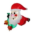 thumbnail image 3 of Decoración inflable navideña de Papá Noel, linda figura inflable grande iluminada, 3 of 9