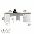 thumbnail image 6 of Trent Home 60"W L Shaped Desk with Storage in White and Shiplap Gray, 6 of 8