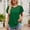 10-Green, variant on Peplum Tops for Women Short Sleeve Tops Blouses Regular Fit T Shirts Pullover Tees Tops Solid T-Shirts Crew Neck Tops Casual Blouses Mesh T Shirts Easy Care Soft Breathable Pullover Green M