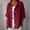 Watermelon Red, variant on Blouses for Women 3/4 Sleeve V Neck Wash Cotton Blouses Business Casual Tops Zip Front V Neck Work Shirts Loose Fit Tunic Tops Hot Pink,S