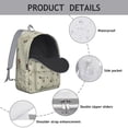 thumbnail image 4 of Butterflies and Tropical Floral Print School Backpack – Lightweight Travel Backpack with Comfortable Carrying and Anti-theft Features for Outdoor Activities, Gym, and Daily Commuting, 4 of 5