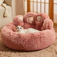 thumbnail image 3 of Fluffy Dog Bed Soft Cozy Pet Sleeping Cushion For Small Medium Large Dogs Cats Thicken Warm Winter Dog Kennel Pet Accessories ShopWise Round, 3 of 13