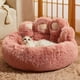 thumbnail image 3 of Fluffy Dog Bed Soft Cozy Pet Sleeping Cushion For Small Medium Large Dogs Cats Thicken Warm Winter Dog Kennel Pet Accessories ShopWise Round, 3 of 13