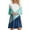 White, variant on KIHOUT Midi Dresses for Women Fashion Juniors Casual Long Sleeve Round Neck Printed Knee Length Dress