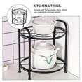 thumbnail image 3 of 1 PCS Pot Rack Cookware Holder Stand Home Storage Rack Cookware Stand Practical Storage Bracket 2-Layer Pot Shelf, 3 of 5
