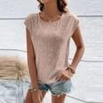 thumbnail image 4 of JGNGSHN Women's Crew Neck Glitter Sequin Tops Casual Cap Sleeve Club Party Tee Shirts Party Top for Women Beige L, 4 of 8