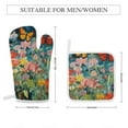 thumbnail image 2 of Watercolor Butterfly Oven Mitt And Pot Holder Set Oven Glove for Kitchen Baking Cooking Grilling, 2 of 6