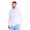 White, variant on Men's Hooded White LS Sun Shirt , L
