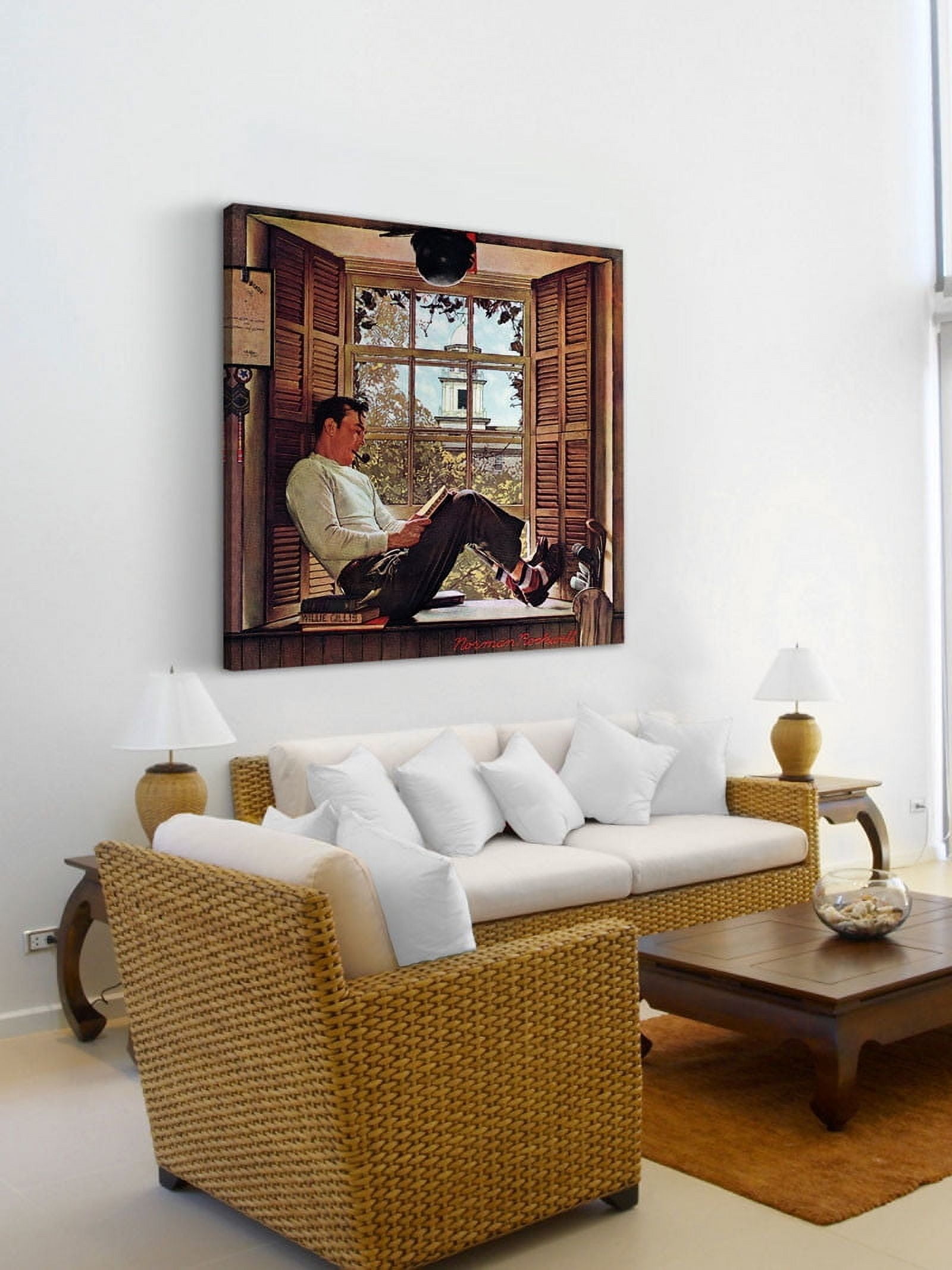 Marmont Hill "Willie Gillis in College" by Norman Rockwell Painting Print on Canvas