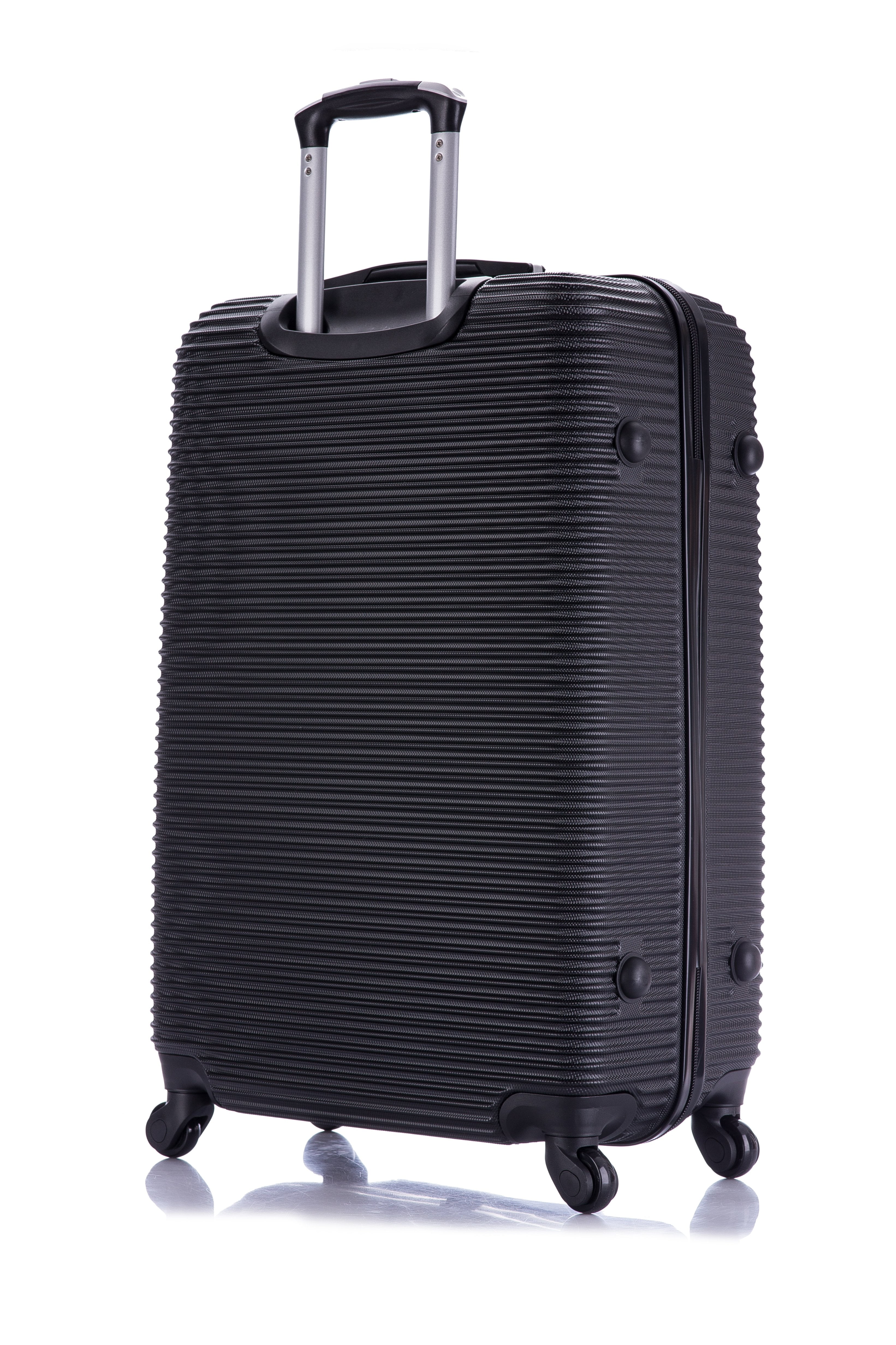 InUSA Royal 28" Hardside Lightweight Luggage with Spinner Wheels, Handle, and Trolley, Black