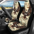 thumbnail image 3 of Pzuqiu Vintage Eagle Car Seat Covers Sets Breathable Front and Rear Split Bench for Cars Anti-Slip Back Fabric Automotive Seat Covers Universal Fit Most Cars,SUV, Trucks, 3 of 7