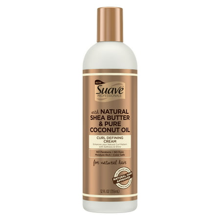 Suave Professionals Curl Defining Hair Cream for Natural Hair, 12 (Best Way To Curl Long Hair With Straighteners)