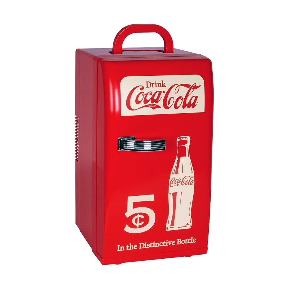 CocaCola Retro Style Mini Fridge 12V DC/110V AC, 22 L