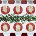 thumbnail image 7 of Round Grid Placemat ,One Sizex1, Round Placemat, PVC Plate Mat，15.4 Inch Non-Slip and Heat Resistant, Table Placemat, Dining Room Placemat Cute Red Christmas Snowman, 7 of 7