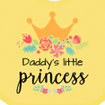 thumbnail image 4 of Inktastic Daddy's Little Princess Girls Baby Bib, 4 of 4