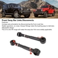thumbnail image 4 of Front Swaybar Quick Disconnect System, Stabilize Vehicle Suspension Silent  Adjustable Front Sway Bar Links Disconnects  for  JK 2007-2018, 4 of 7
