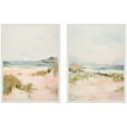 thumbnail image 4 of Kate and Laurel White Tranquil Landscape 2 Piece Framed Canvas Wall Art Set by Amy Lighthall, Sylvie Beaded White Coastal, Beach Art for Wall Decor, 4 of 8