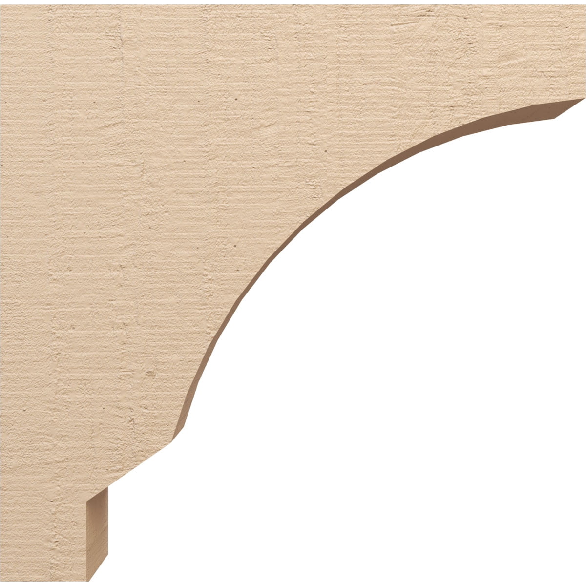 8"W x 32"D x 32"H Thin Moab Rough Cedar Woodgrain TimberThane Corbel, Primed Tan