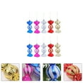 thumbnail image 6 of Raindrops 10Pcs Candy Pendant Glittered Candy Ornaments Assorted Color Plastic for Christmas Tree Decor, 6 of 8