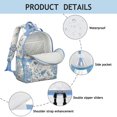 thumbnail image 4 of Lightweight Floral School Backpack, Waterproof, Multi-Layer Compartments, Buckle Closure, Perfect Birthday or School Present, 4 of 6