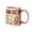 Pink-8C, variant on MMJ Daily Necessities Pattern Ceramic Coffee Mug with Pink Inside 11oz for Tea Coffee Gift