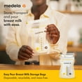 thumbnail image 3 of Medela Easy Pour Disposable Breast Milk Storage Bags, 7oz/210ml, 100ct, 3 of 11