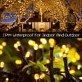thumbnail image 3 of 66ft 200 LED Warm White Christmas Tree Lights Green Wire, 8 Modes Waterproof Christmas Lights Outdoor, UL588 Approved Indoor String Lights Plug in with Memory Function for Garden,Party, 3 of 7