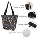 thumbnail image 4 of Fotbe Mushrooms Bolsa de Playa con Estampado, Bolsa de Hombro, Bolsa de Mano Espaciosa, Bolsa de Viaje Ligera, Bolsa de Compras Versátil, 4 of 6