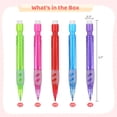 thumbnail image 3 of 48 Pack Colorful Mechanical Pencils (0.7mm) - Mini Portable Writing & Drawing Set with Erasers, 5 Assorted Colors - Bulk Office & Art Supplies, 3 of 6