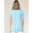 thumbnail image 4 of Made by Johnny Women's Casual Shirts Twist Knot Tunics Tops XXL AQUA, 4 of 6