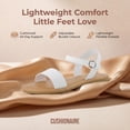 thumbnail image 4 of Cushionaire Clara Casual Flat Girls Sandals, Adjustable Buckle Ankle Strap with Lightweight Cushioned Comfort Kids Sandals, 4 of 23