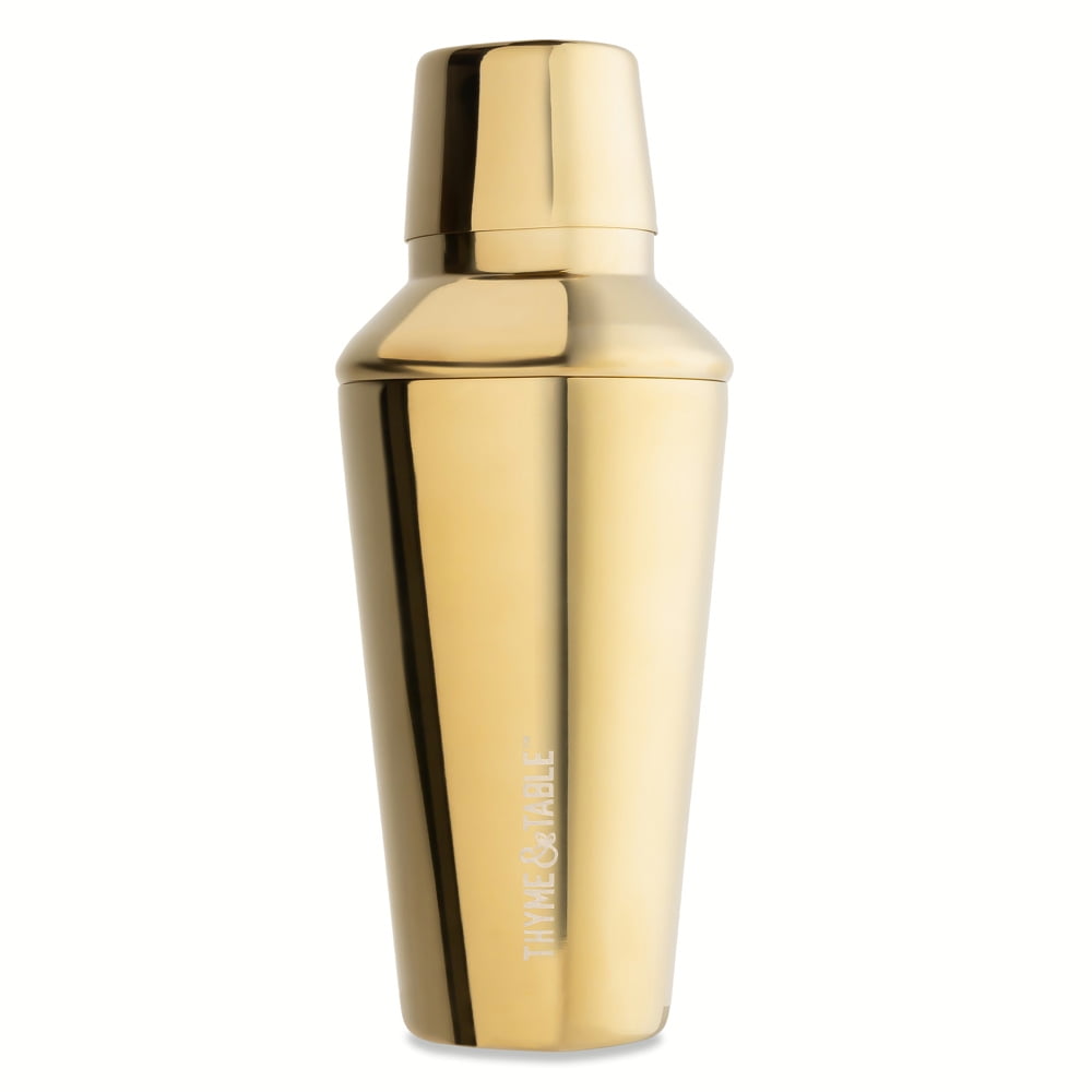 Thyme & Table Stainless Steel Gold Cocktail Shaker