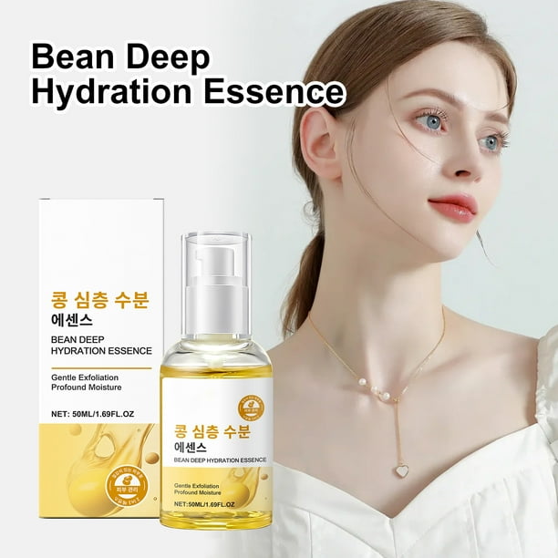 Hydrating Essence 50ml - Suero exfoliante, iluminador e hidratante con avena y granada - Cuidado de la piel antienvejecimiento para pieles secas y sensibles - Reduce la opacidad y las líneas finas