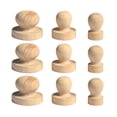 thumbnail image 2 of Miangastore 9Pcs Blank Stamp Handle for Personalizing Greeting Cards Beige Plastic and Wood, 2 of 8