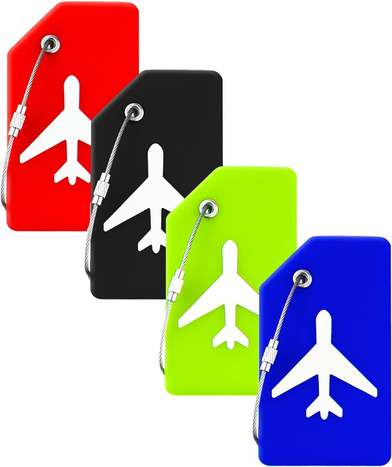 4 Pack Luggage Tag, Baggage Handbag School Bag Suitcase Tag Label with