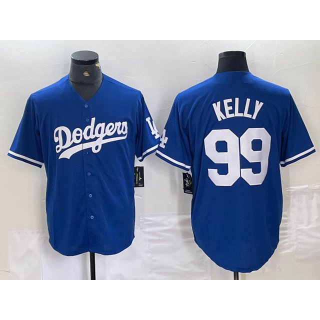 Baseball Jersey Dodgers Jersey Fan Elite Version Dodgers 18# 99# Kelly Copy Player Name Jersey
